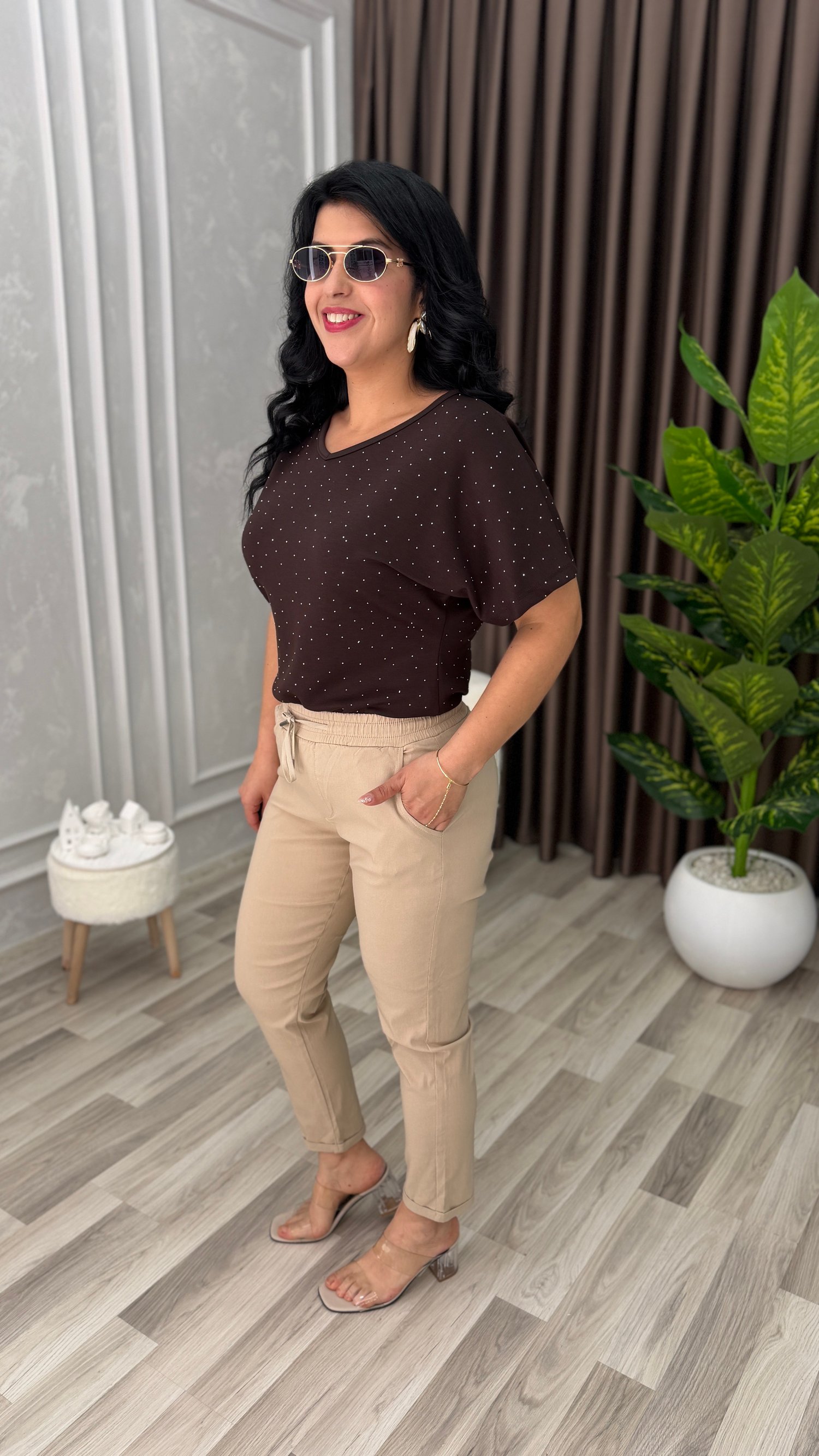 RELAX AURA DUBLE PAÇA PREMIUM PANTOLON KREM (BEJ)