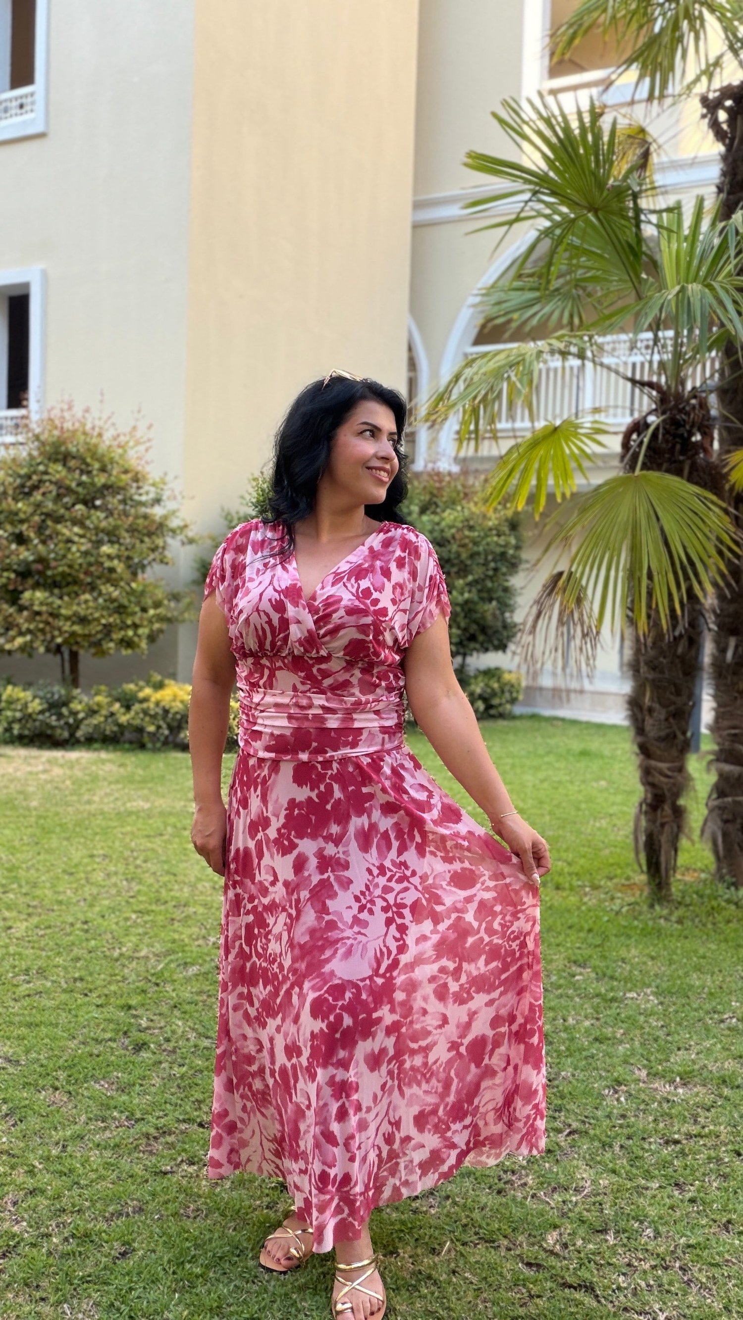 RIVA COMFORT ELBİSE PEMBE