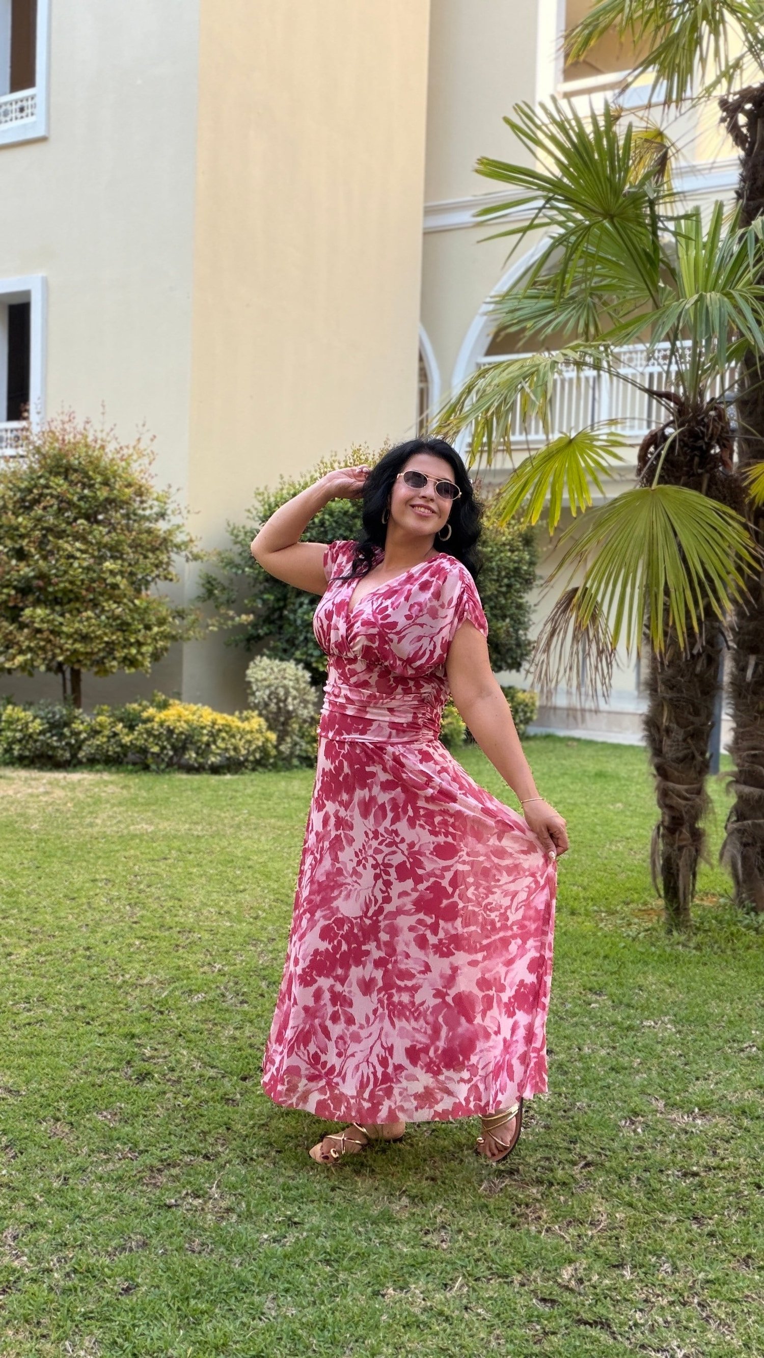 RIVA COMFORT ELBİSE PEMBE