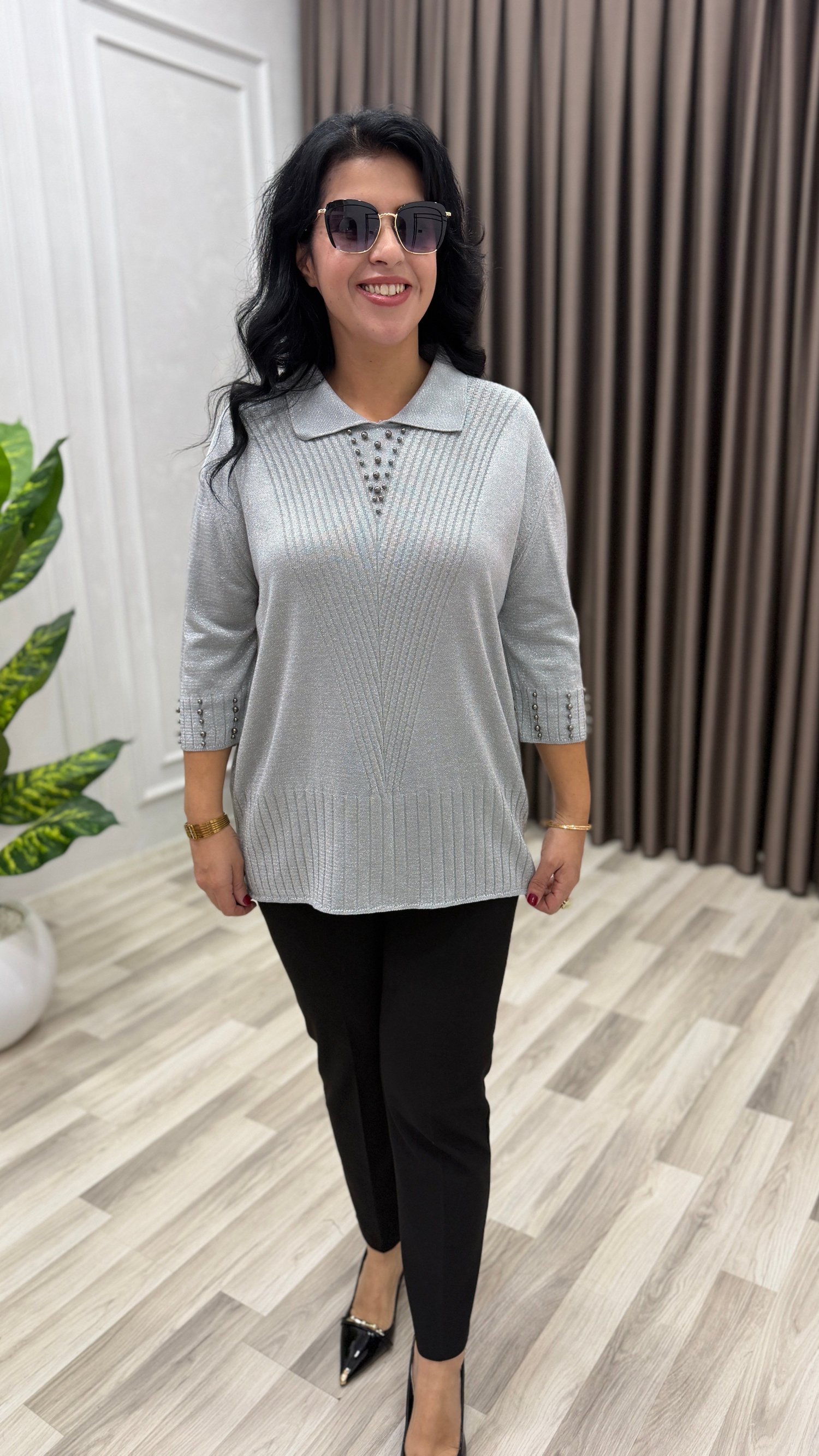 ROVENA DROPLU ELITE TRIKO GRİ
