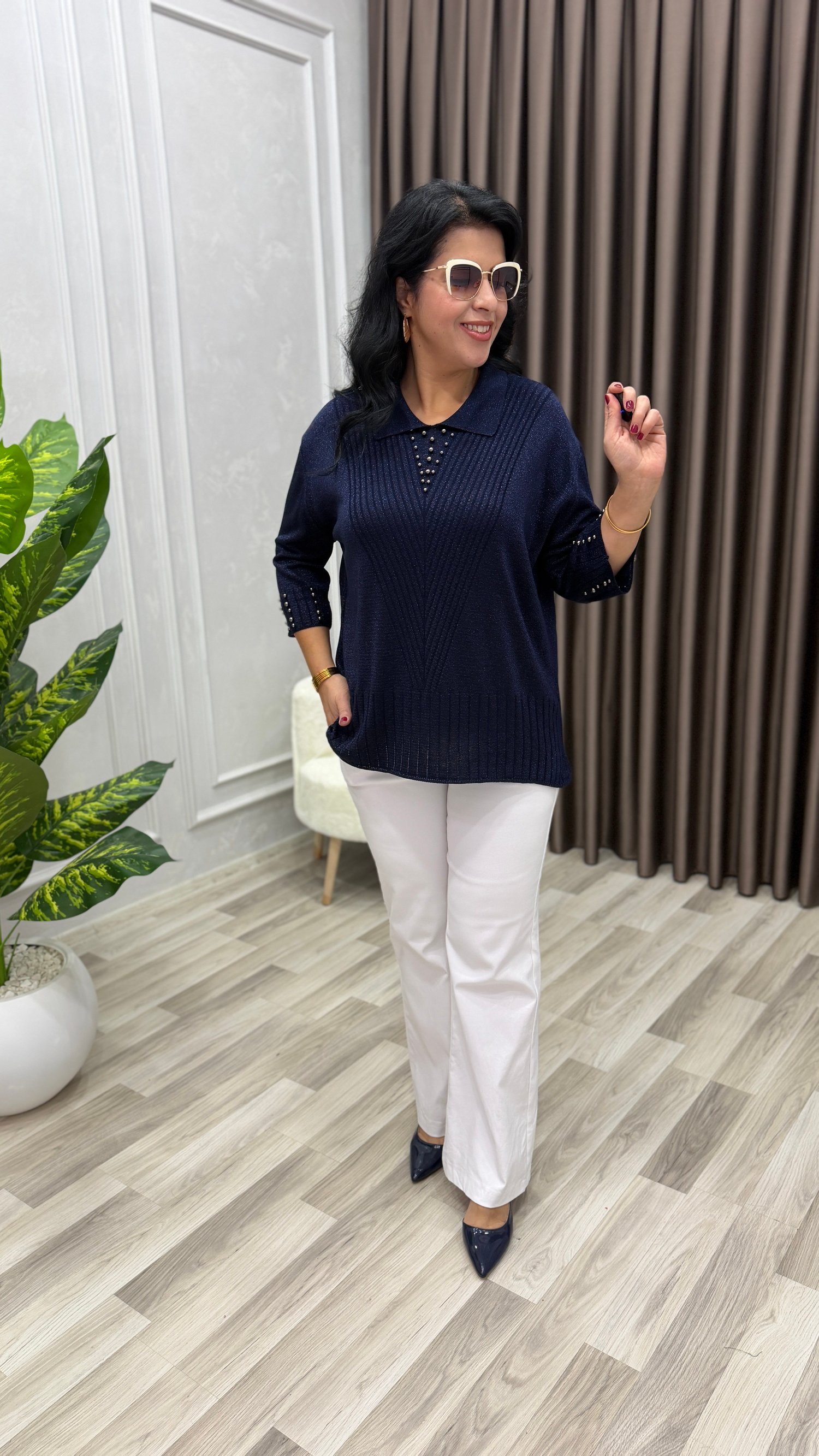 ROVENA DROPLU ELITE TRIKO LACİVERT