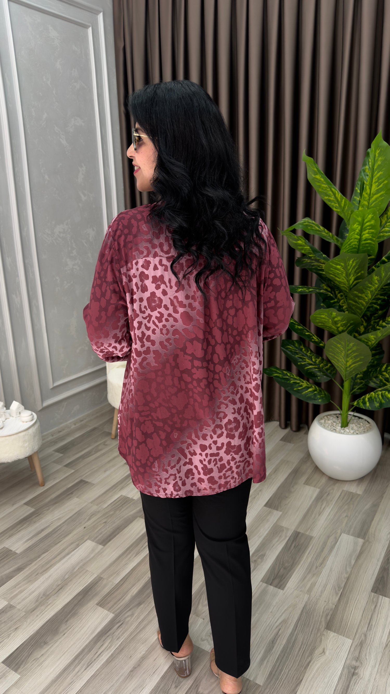 SIMPLE ELEGANCE BLUZ BORDO