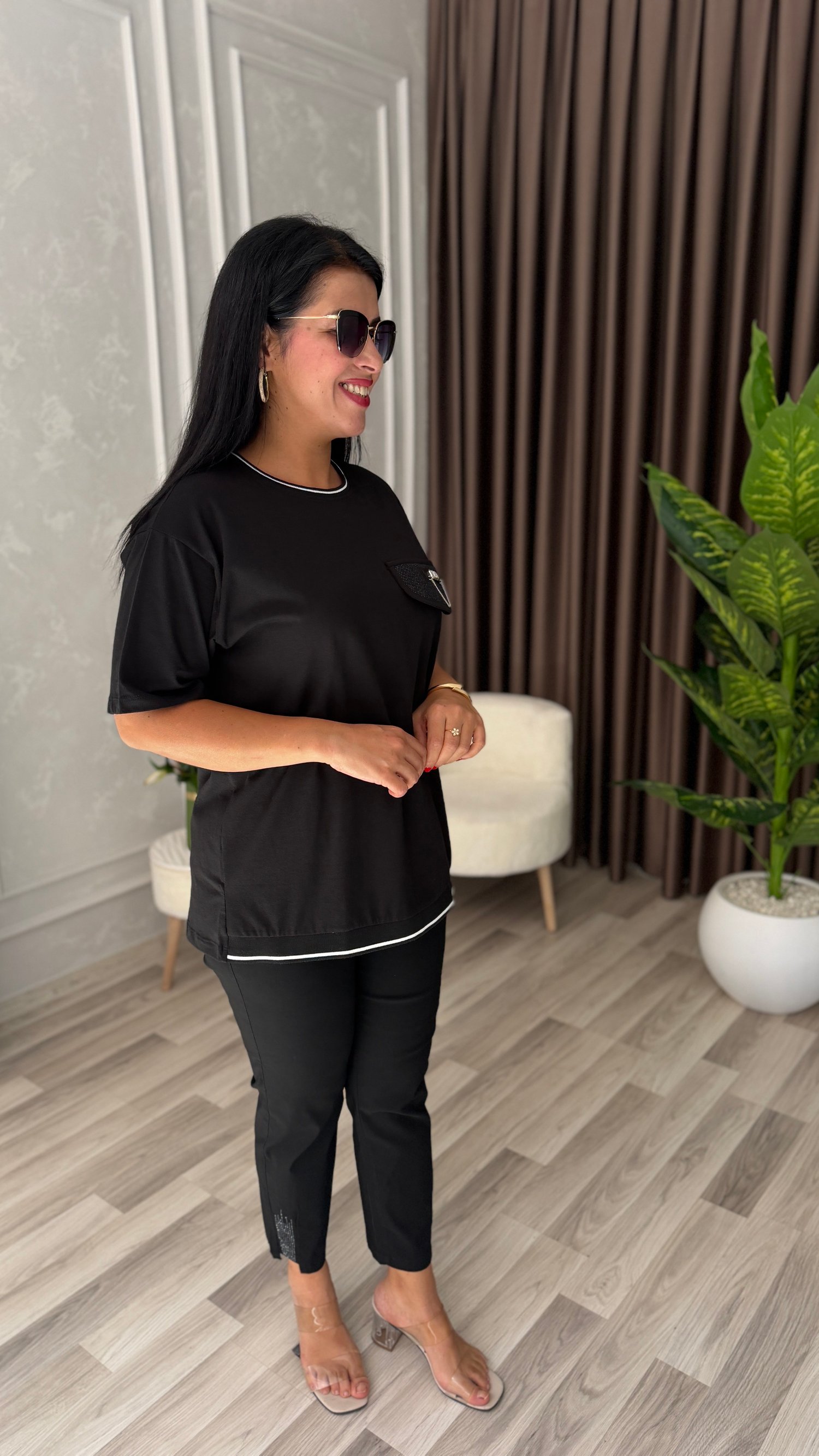 SOFT SHINE TSHIRT / SİYAH