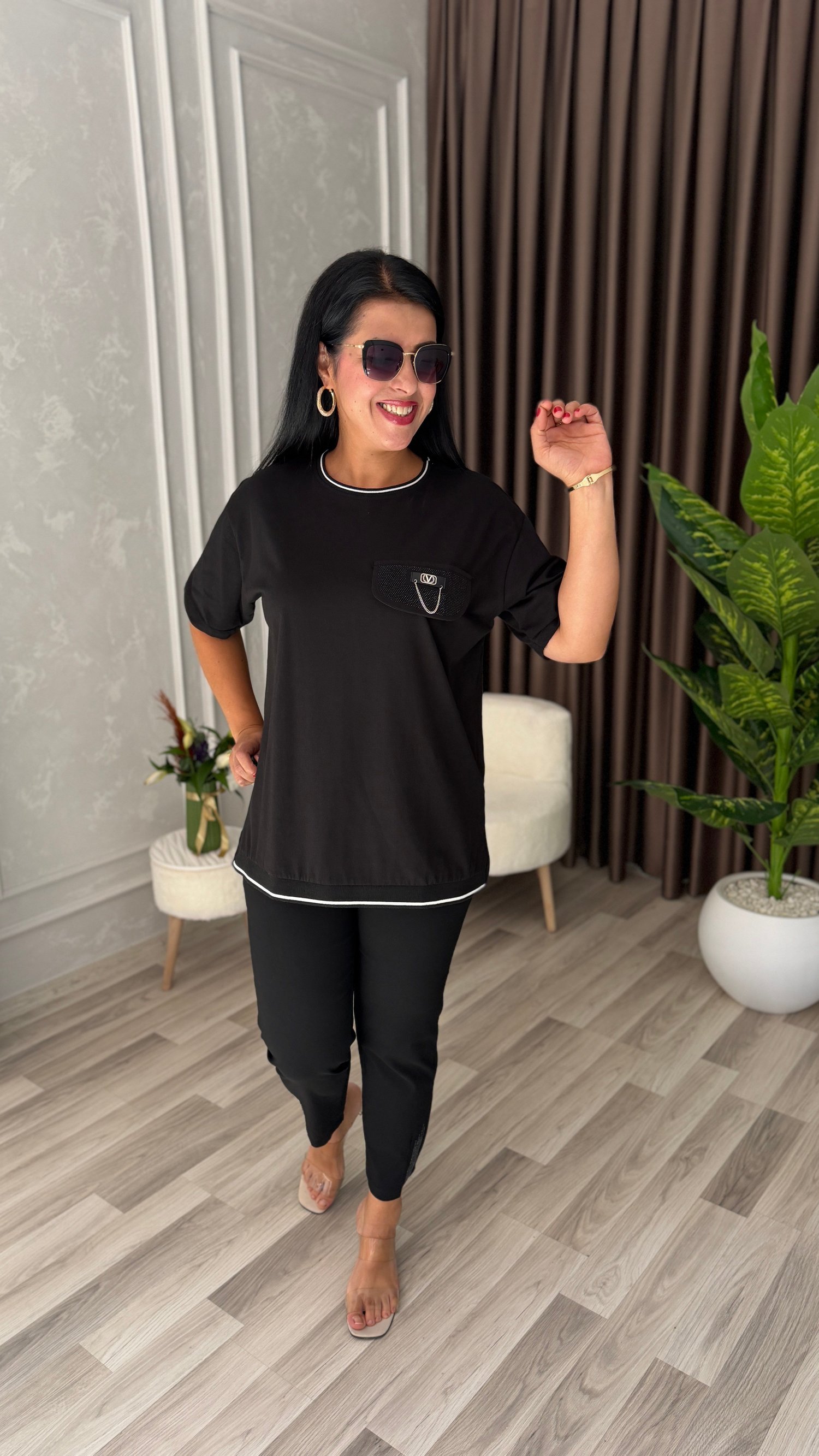 SOFT SHINE TSHIRT / SİYAH