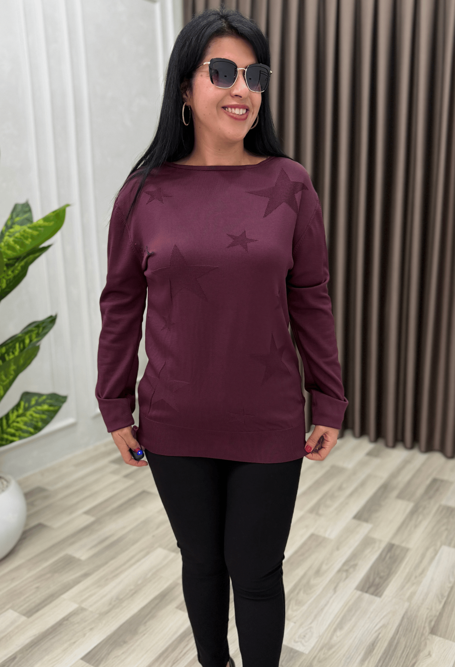 STAR DESENLİ MERSERİZE TRİKO MÜRDÜM