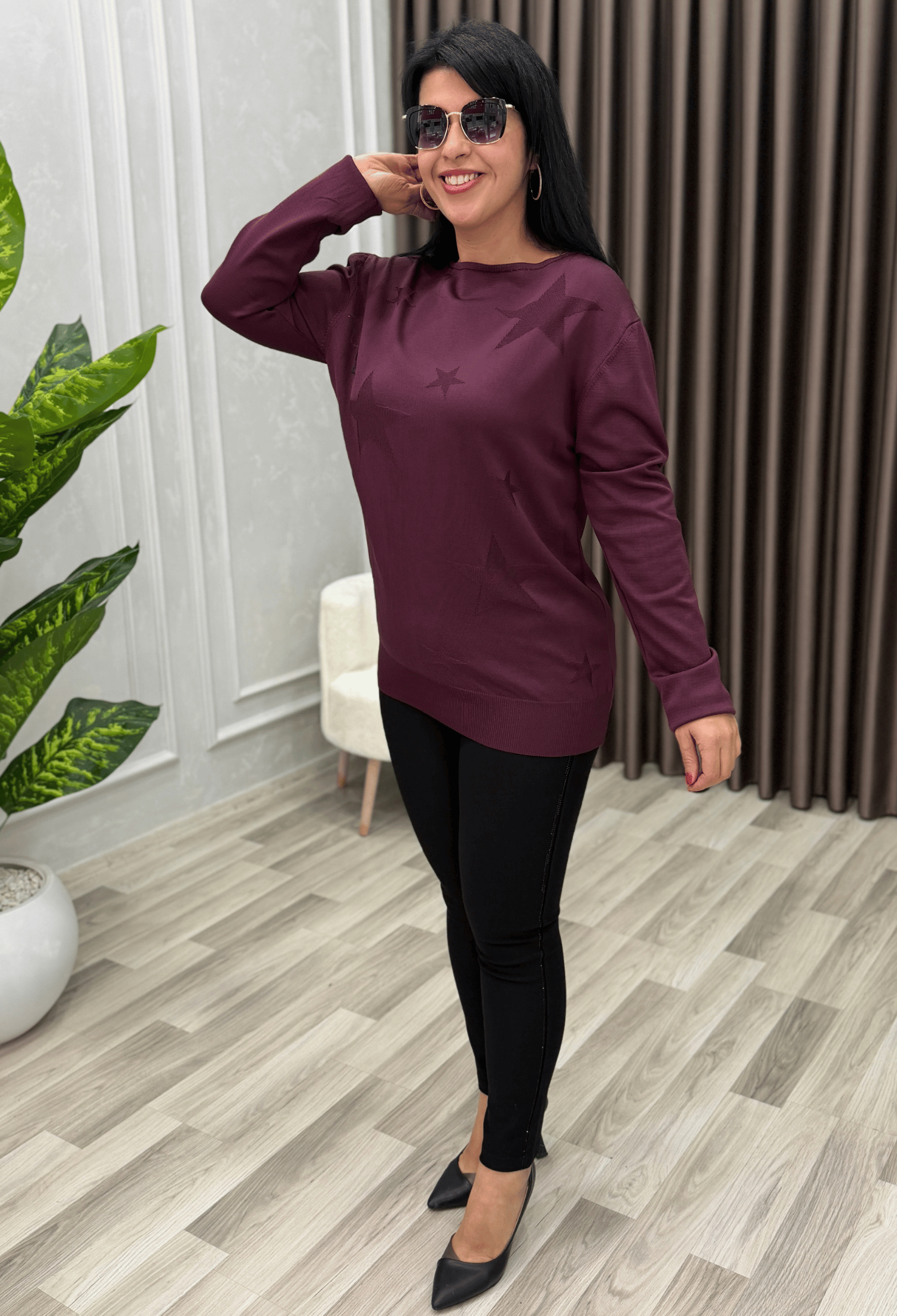 STAR DESENLİ MERSERİZE TRİKO MÜRDÜM