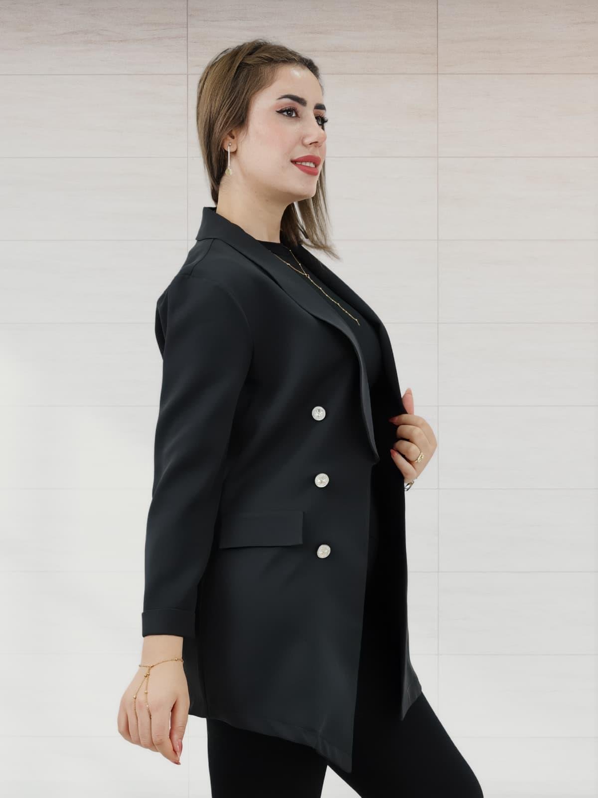 Şal Yaka Blazer Ceket Siyah