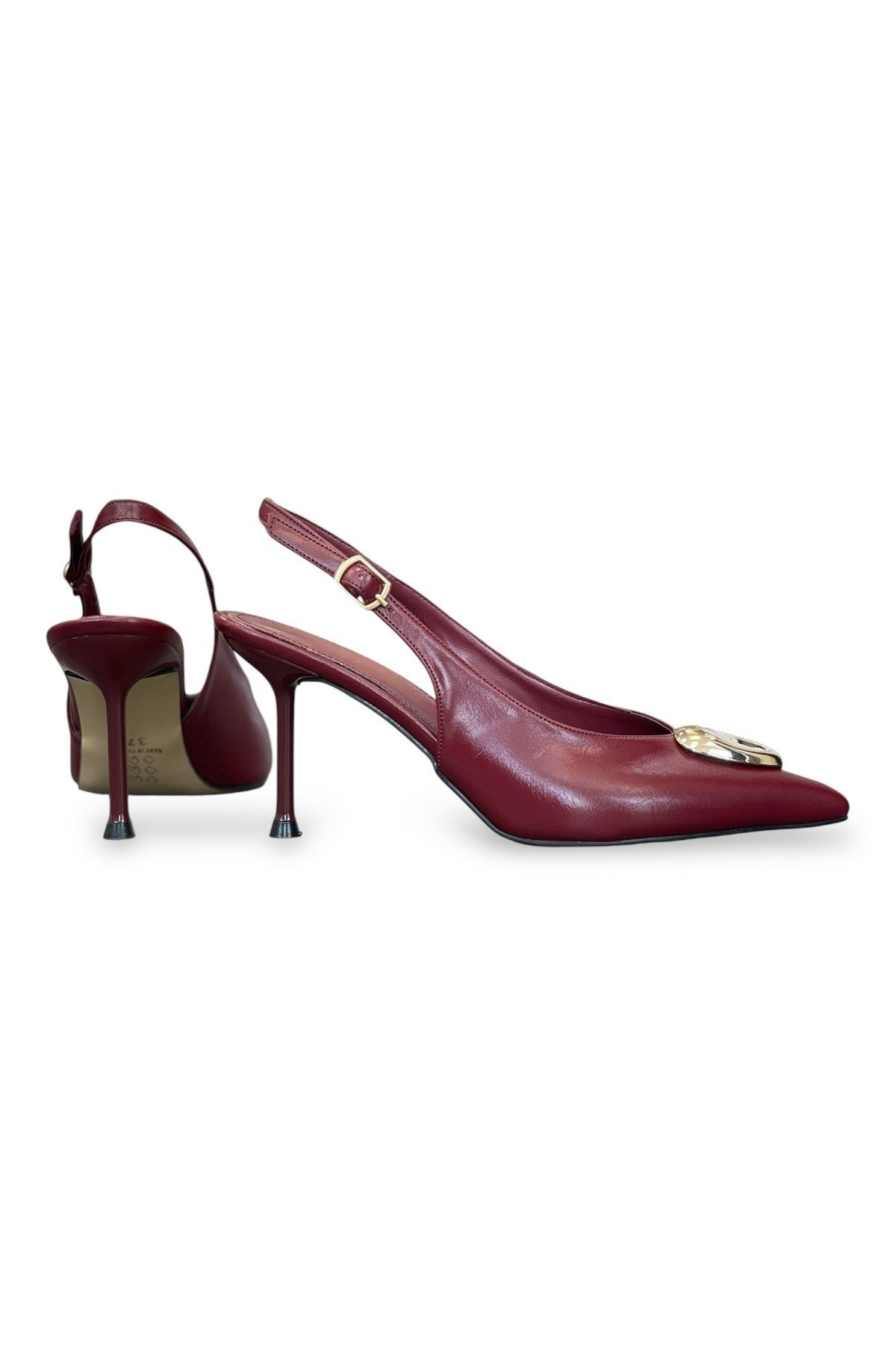 Kadın Altın Toka Detaylı Stiletto