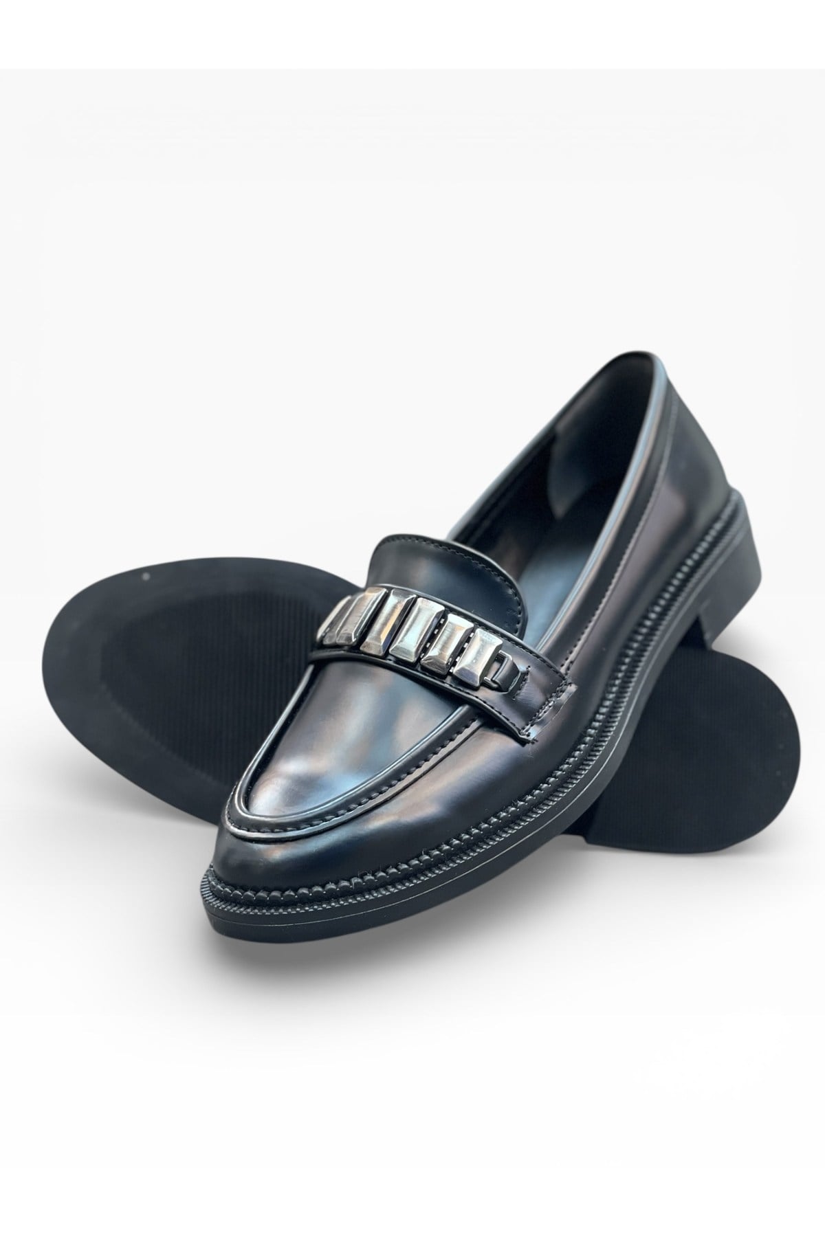 Kadın Loafer Ortopedik Tabanlı Tokalı Makosen