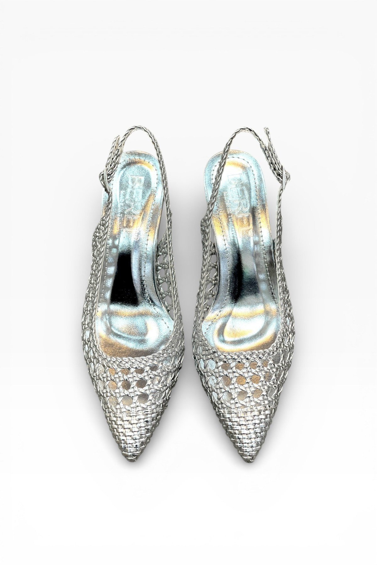 Kadın Örgü Detaylı Arkası Açık Stiletto