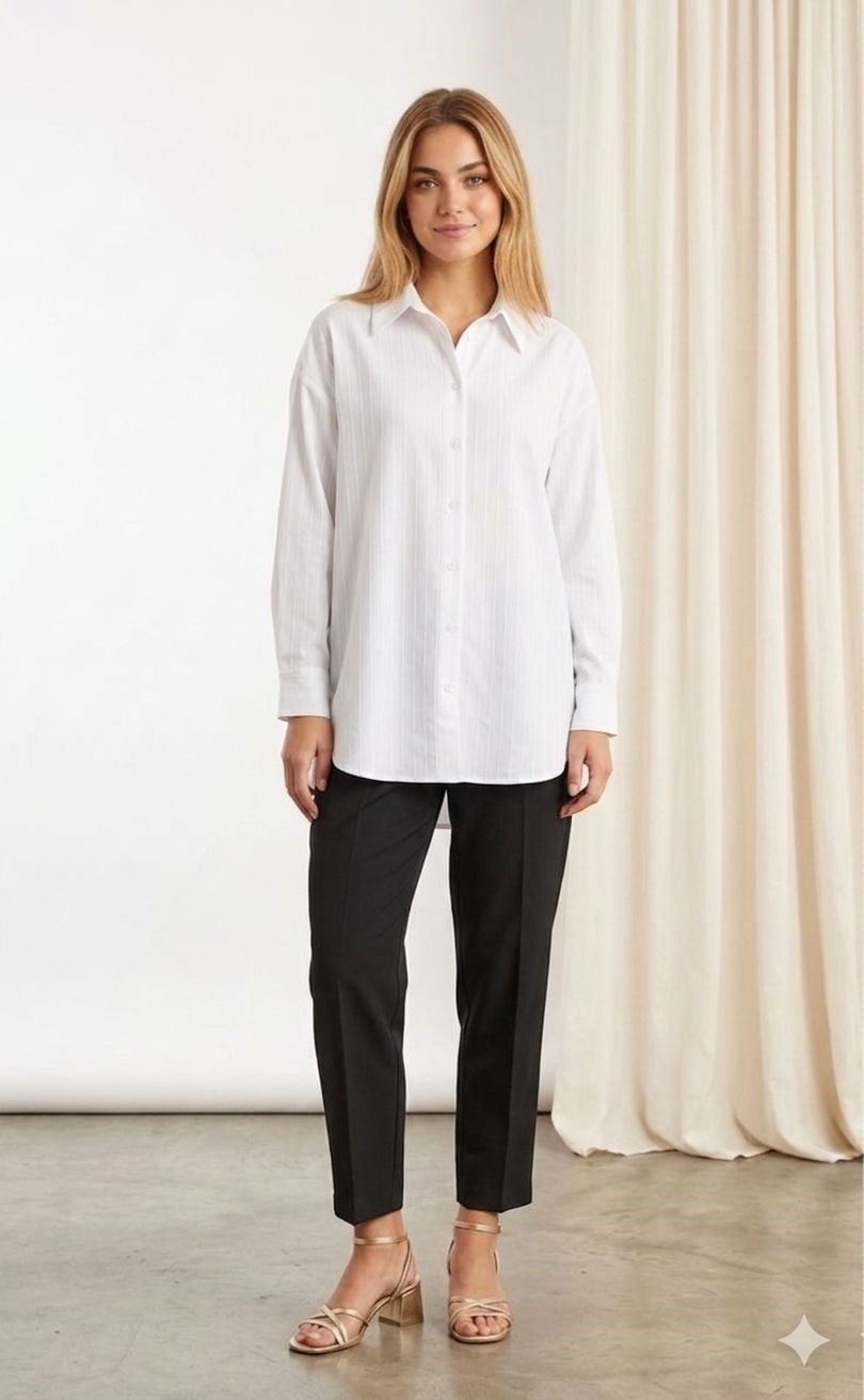 0027268 ÇİZGİLİ BASİC GÖMLEK