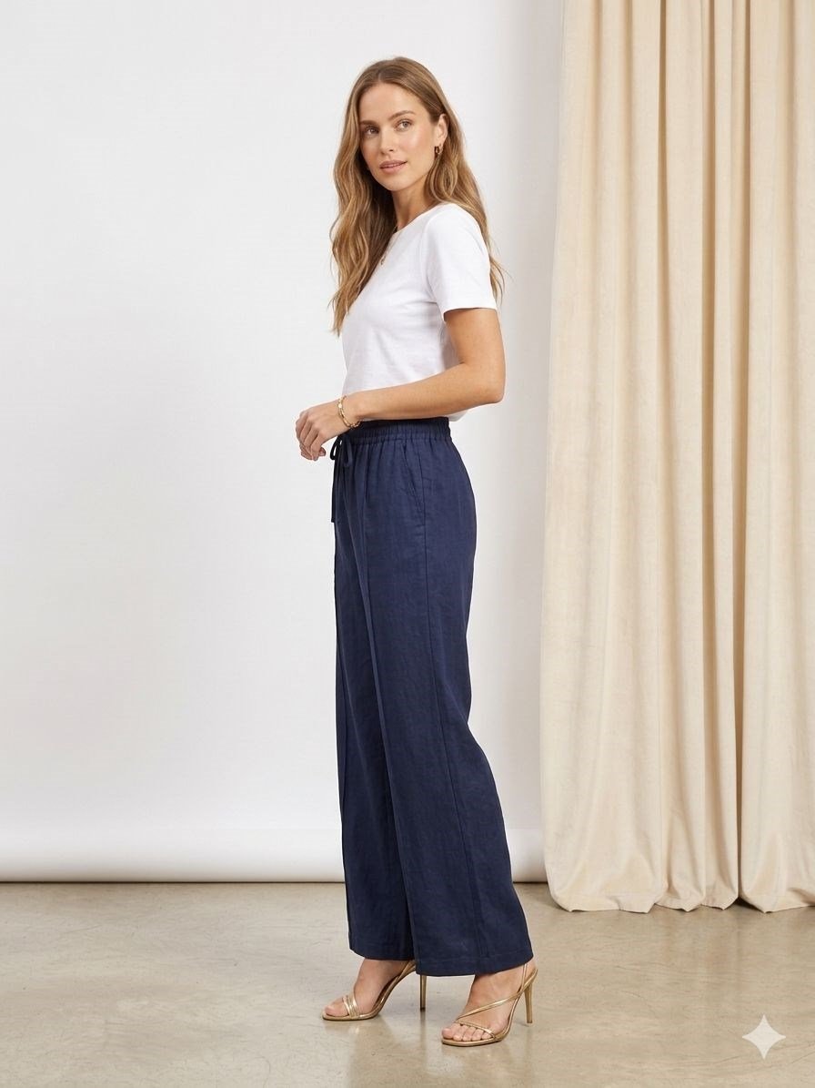 0036520 PREMIUM GENİŞ PAÇA CROPPED PANTOLON