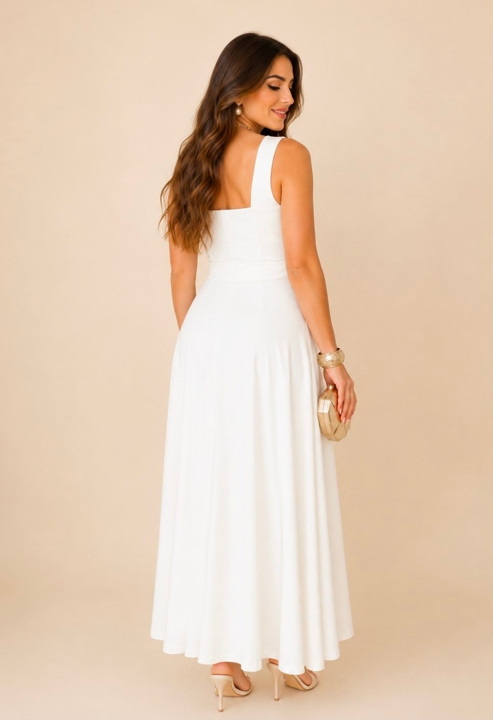 221063 KEMERLI MAXİ ELBISE