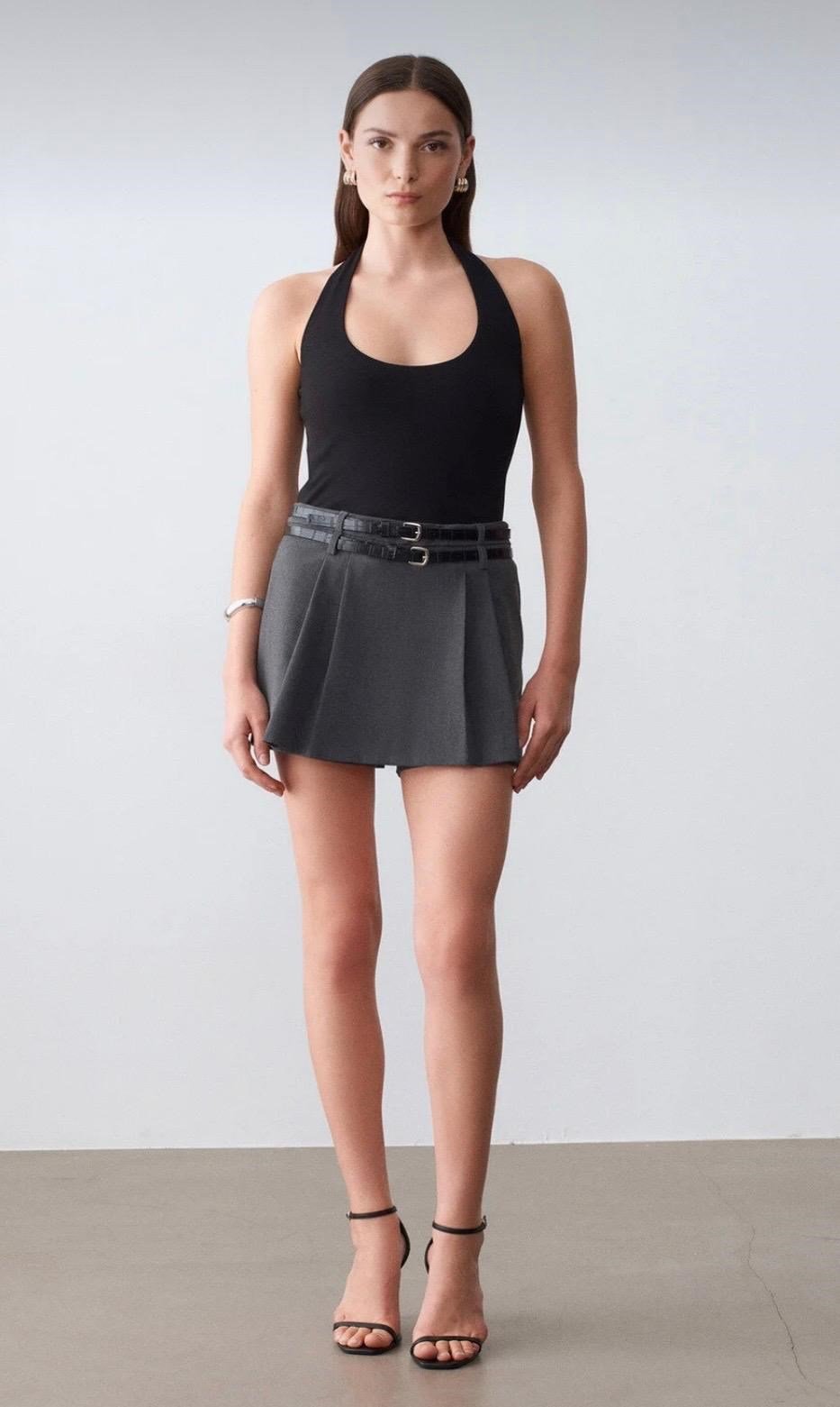 32726 HALTER YAKA TOP
