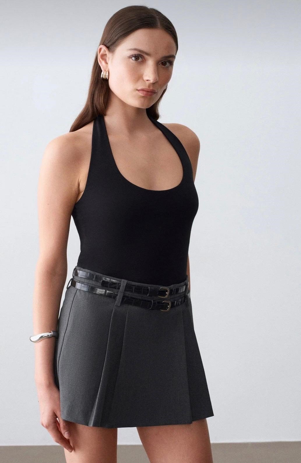 32726 HALTER YAKA TOP