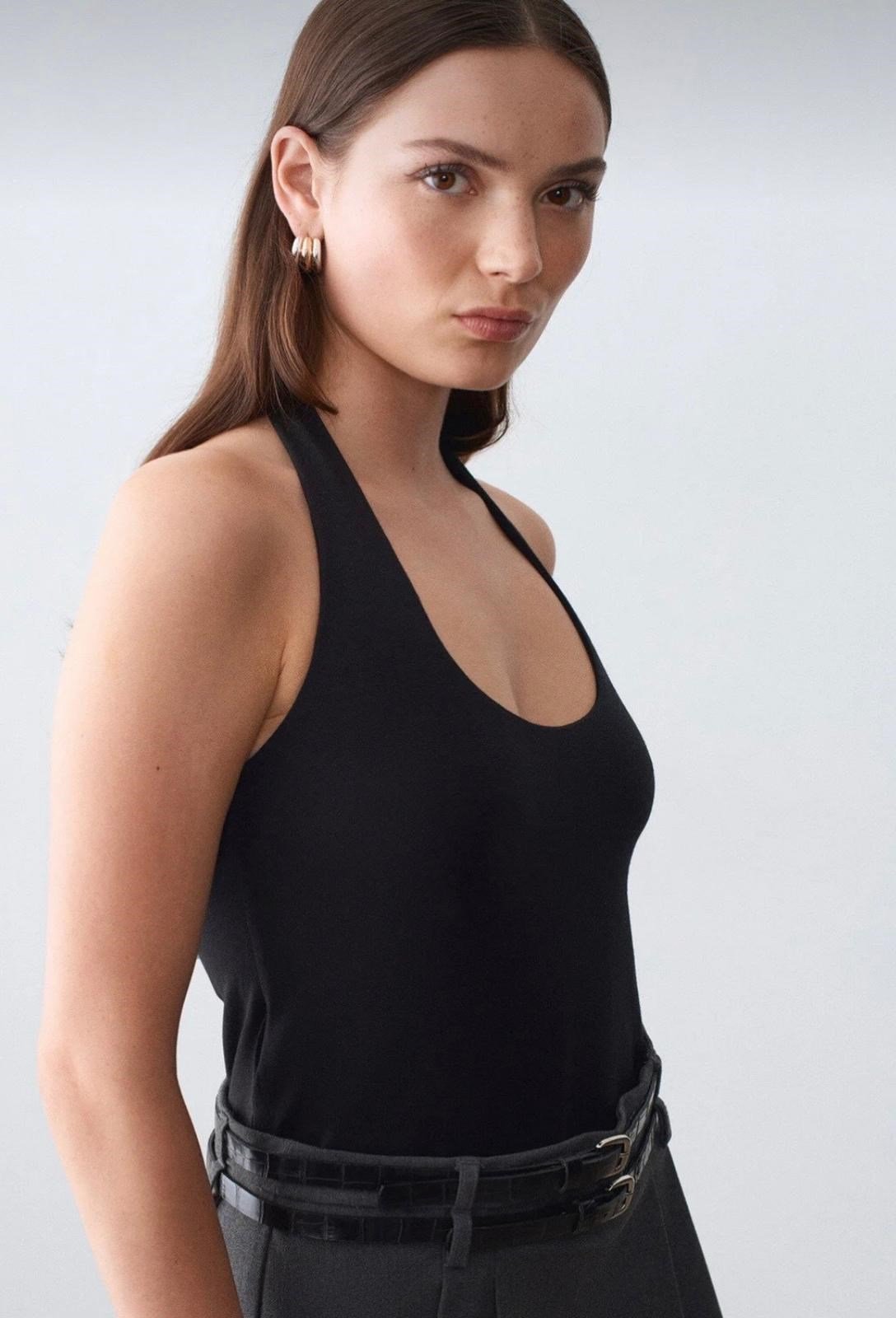 32726 HALTER YAKA TOP