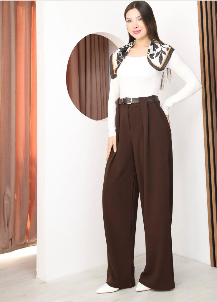 3284 KEMER DETAY ÖRME PANTALON
