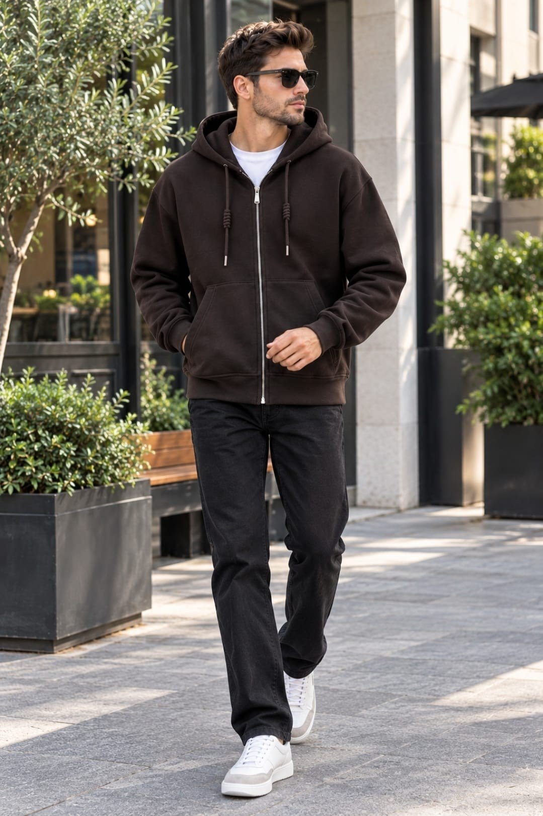 5040 PANDA OVERSIZE KAPUSONLU HIRKA PREMIUM 