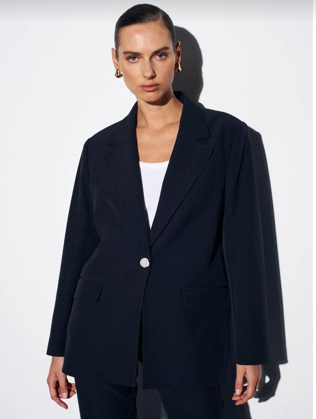 60776 Metal Düğmeli Blazer Ceket