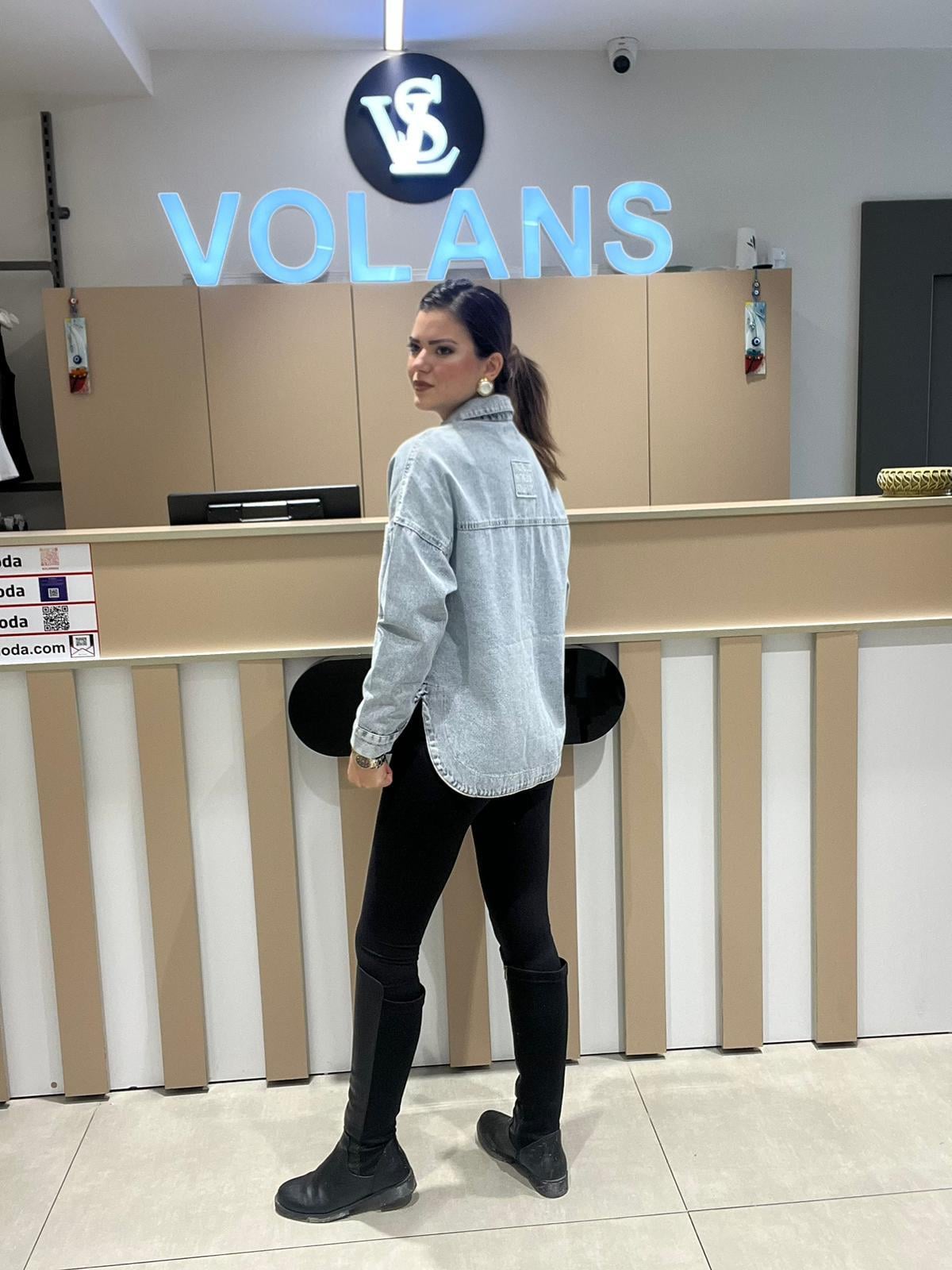 Chic Armalı Gömlek Ceket