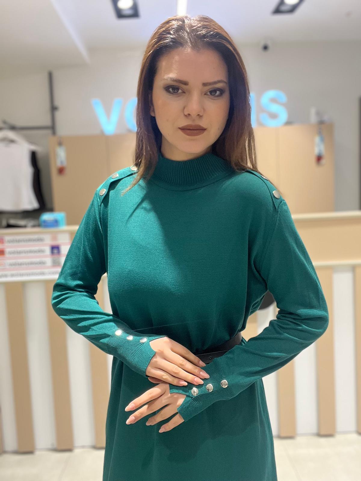 Düğme Çakımlı Triko