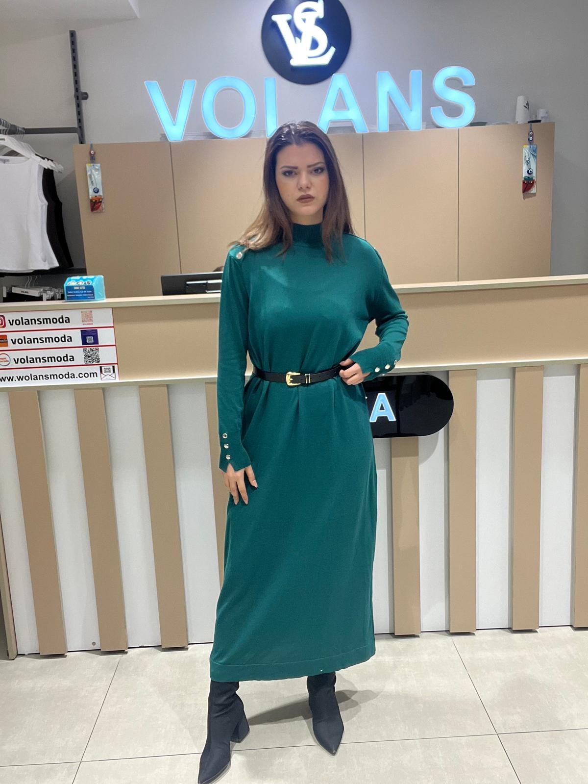 Düğme Çakımlı Triko