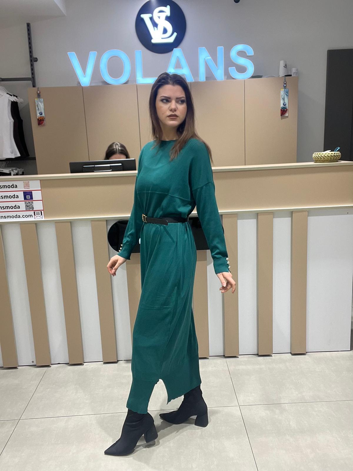 Düğme Çakımlı Triko