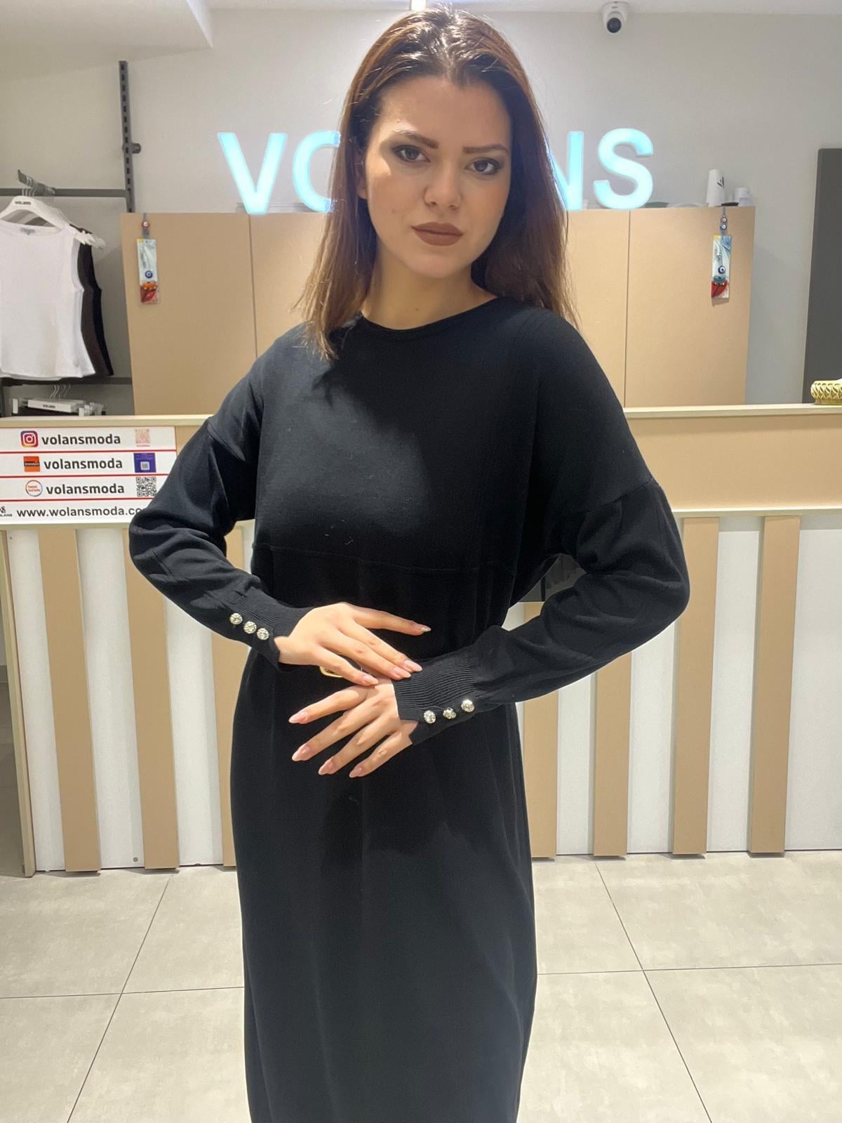 Düğme Çakımlı Triko