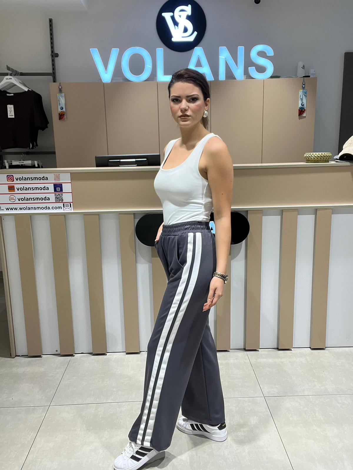 Lady Şeritli Pantolon