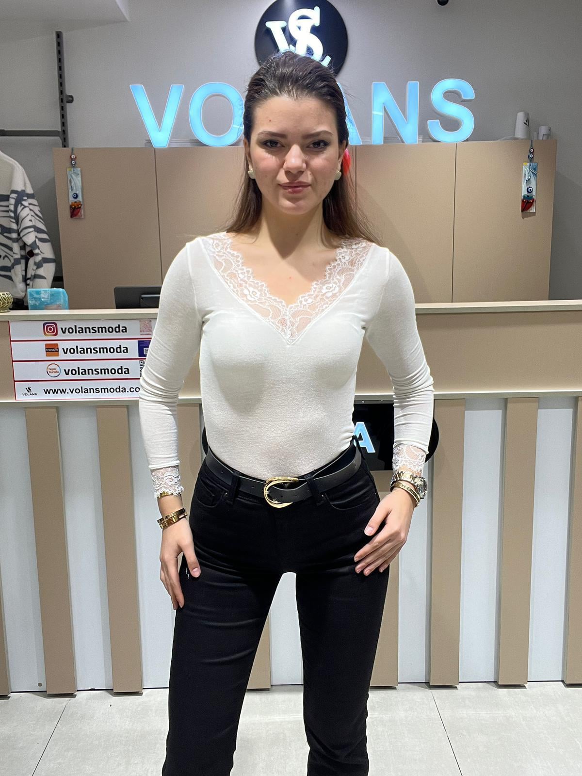 RUBY DANTEL YAKA BLUZ