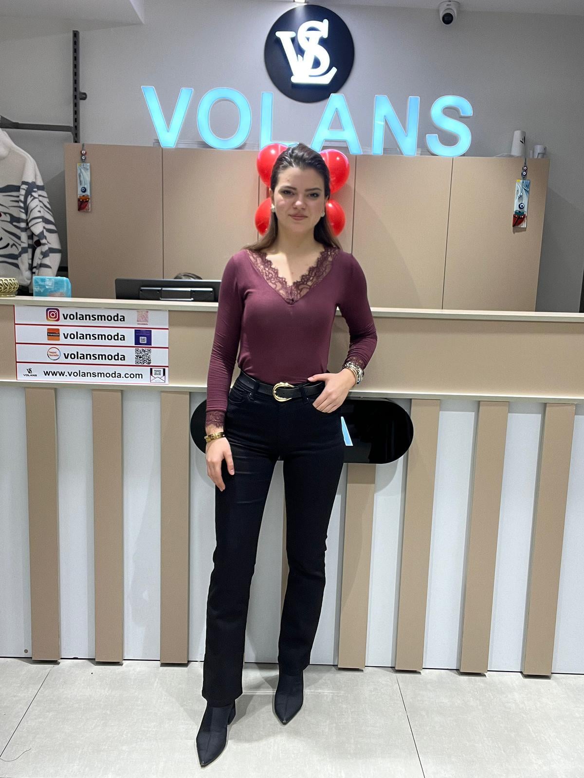 RUBY DANTEL YAKA BLUZ