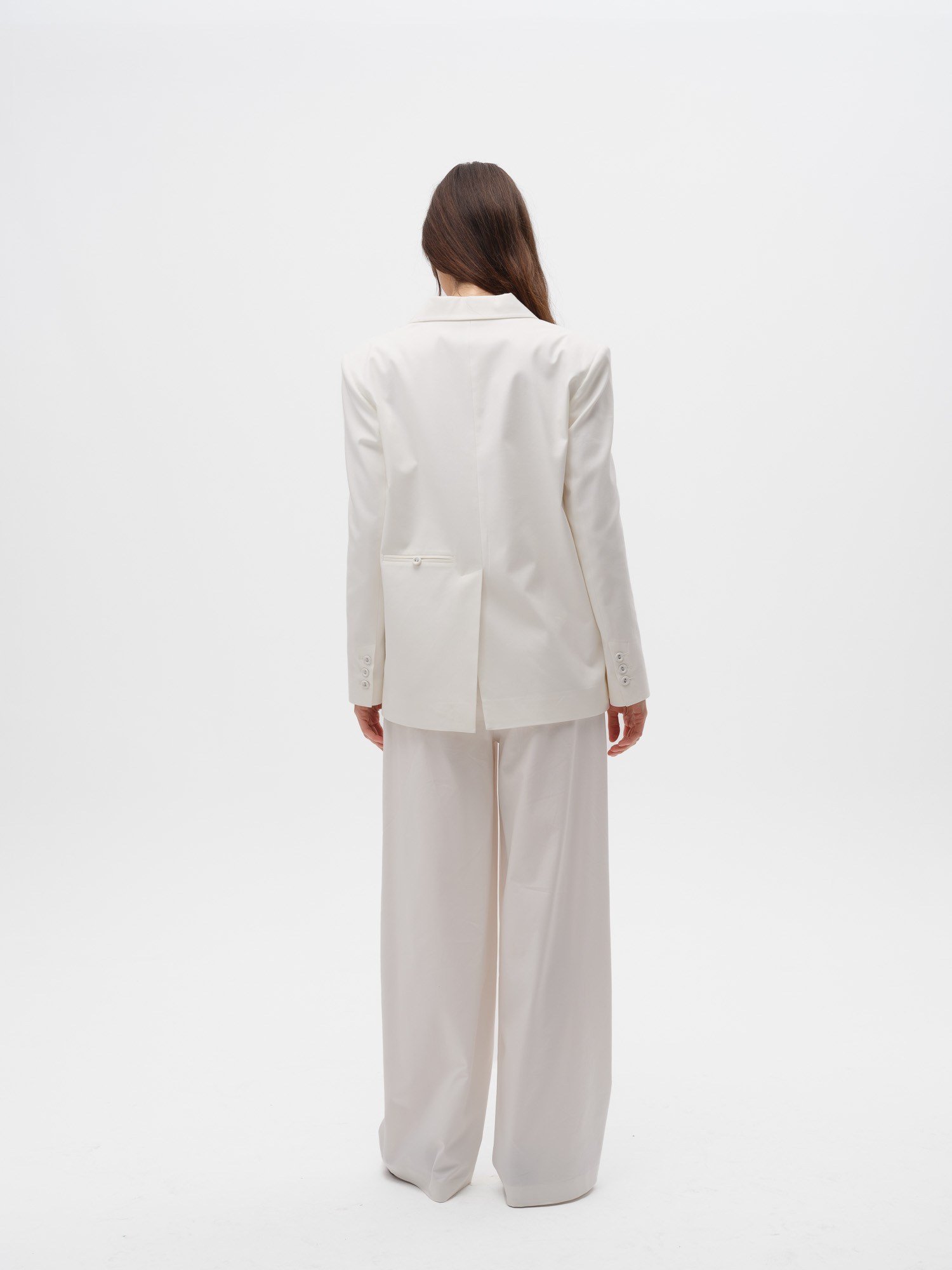 Piarbi Pamuk & Modal Karışımlı Ceket - Off White Clean Look Regular Fit