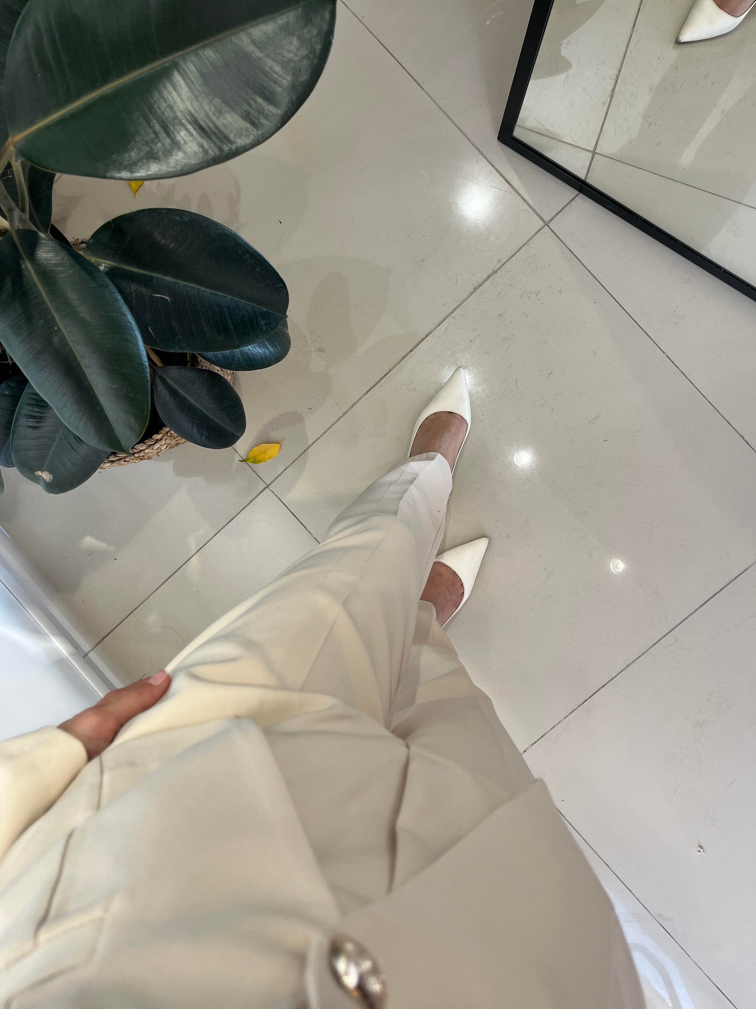 BEJ GOLD DETAYLI BLAZER CEKET TAKIM