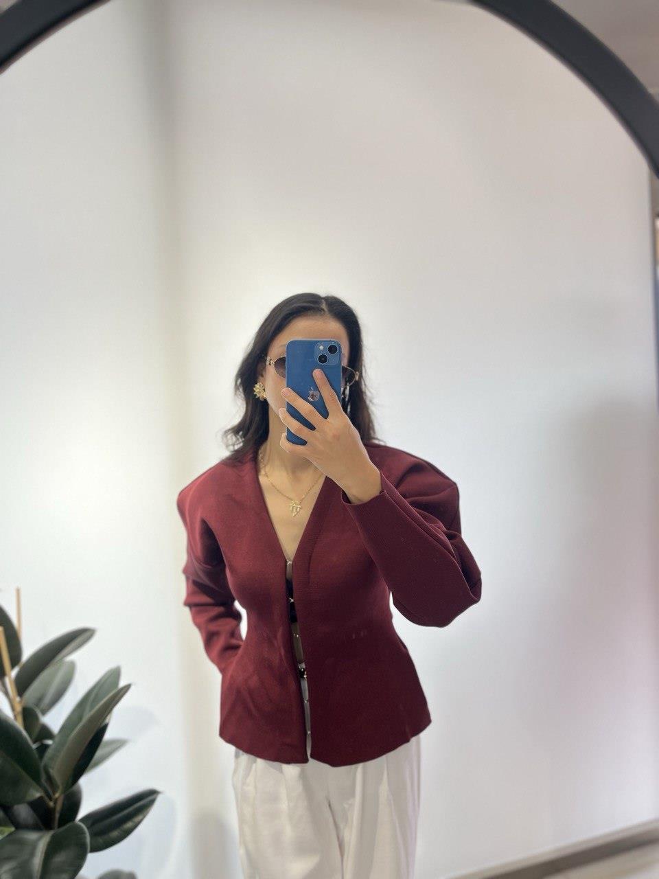 BORDO KANCALI ÇELİK ÖRME HIRKA 