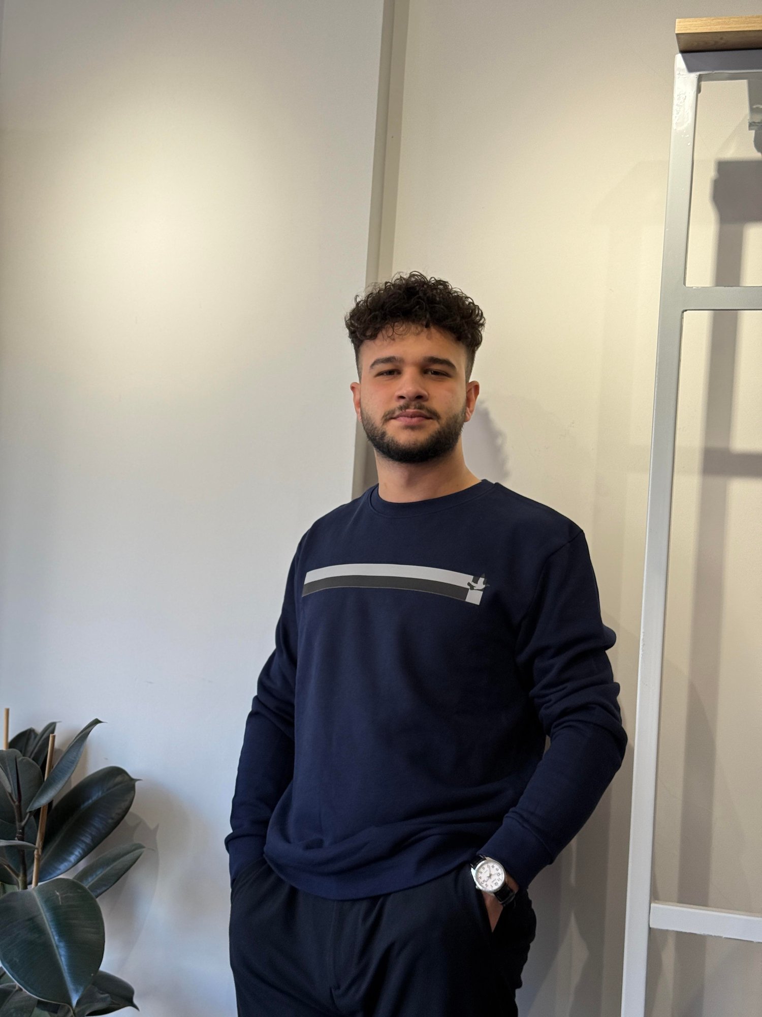 LACİVERT B*YMEN BASKILI SWEATSHIRT