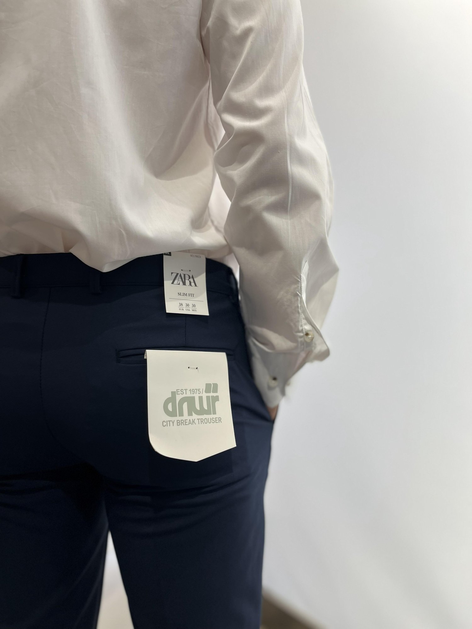 LACİVERT Z*RA SLİM FİT PANTOLON 