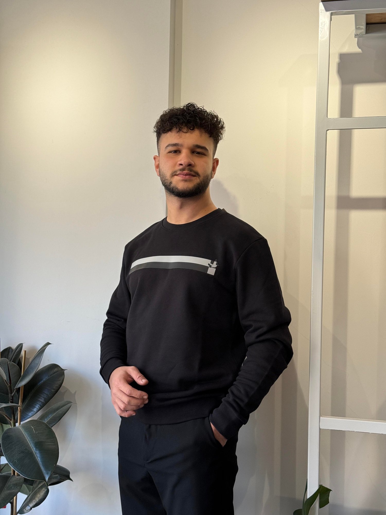 SİYAH B*YMEN BASKILI SWEATSHIRT
