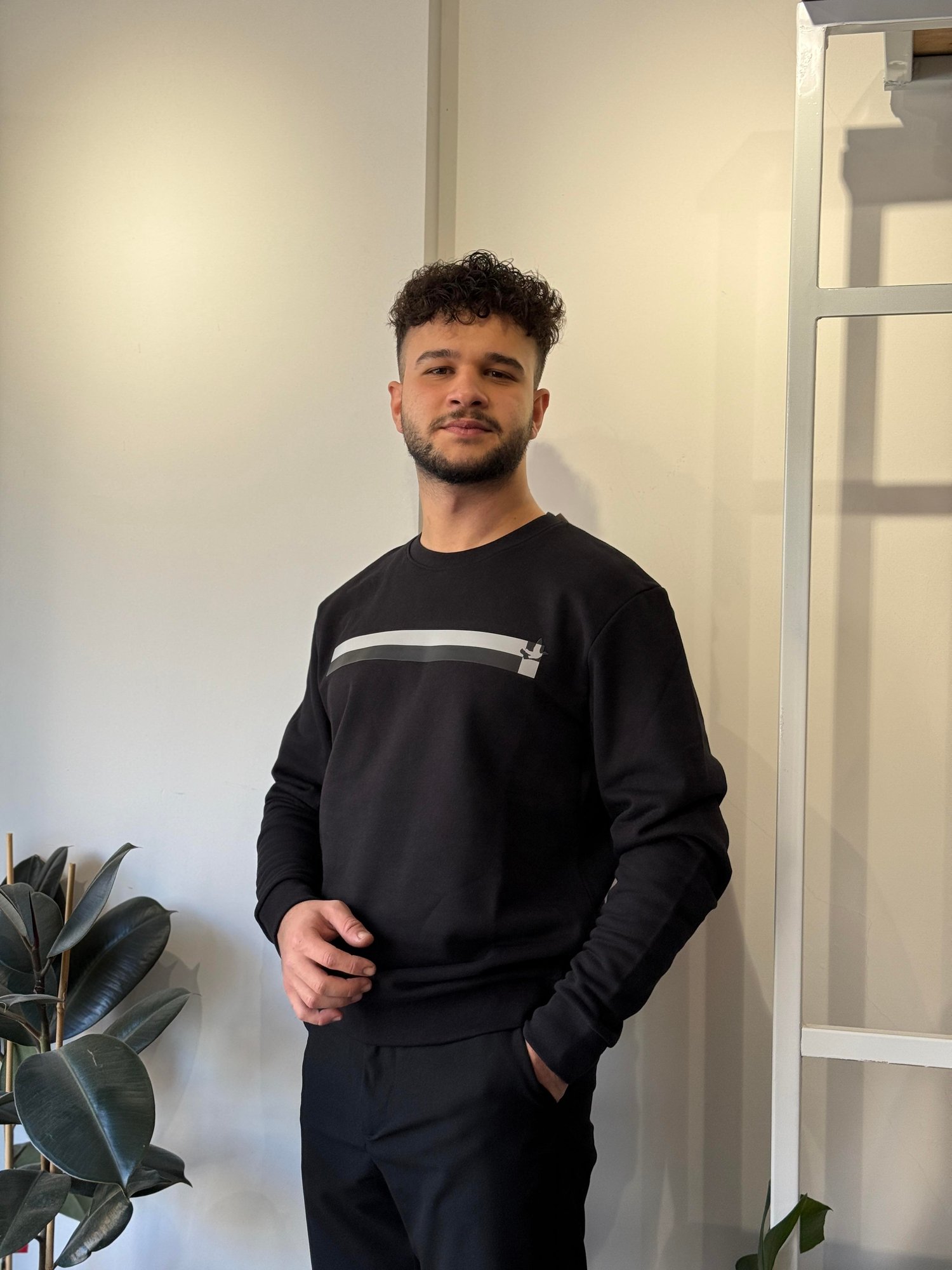 SİYAH B*YMEN BASKILI SWEATSHIRT