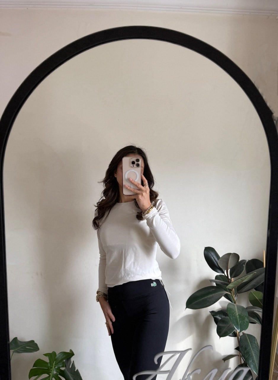 Siyah Marka Model Baskılı Tayt 