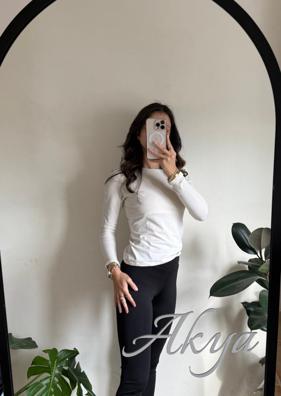 Siyah Marka Model Baskılı Tayt 