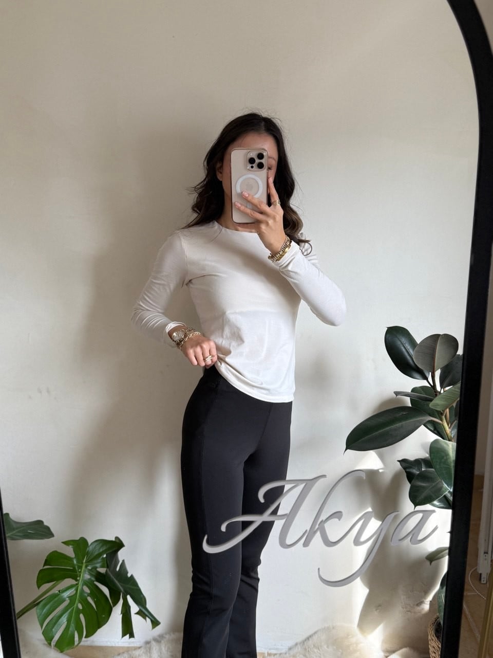 Siyah Marka Model İspanyol Paça Tayt 