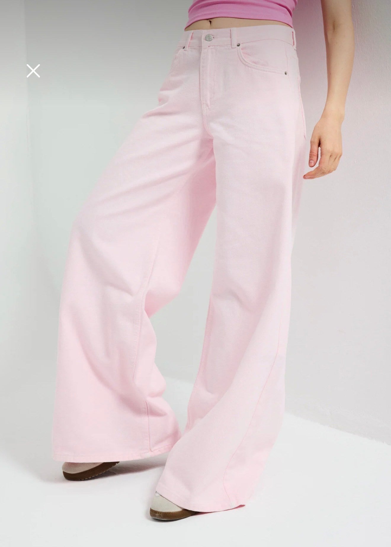ITS BASIC PEMBE PALAZZO PANTOLON