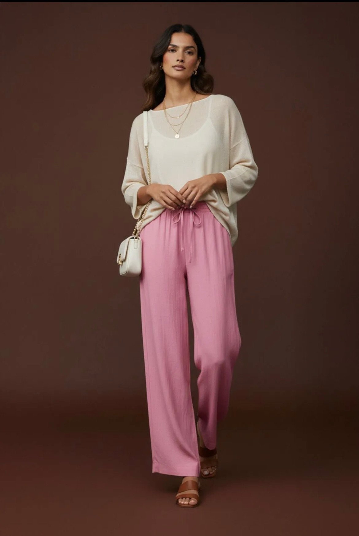PEMBE BOL PAÇA PANTOLON