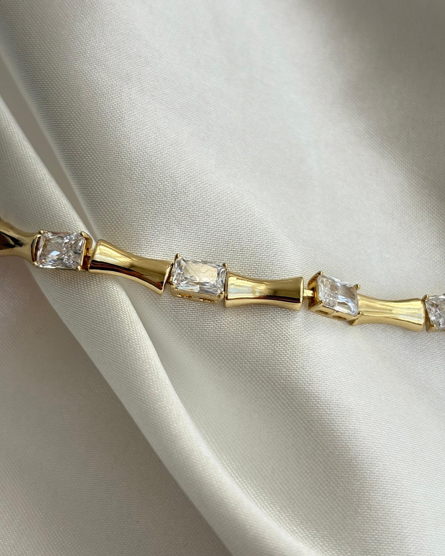 14K Xuping Ara Baget Taşlı Bileklik 