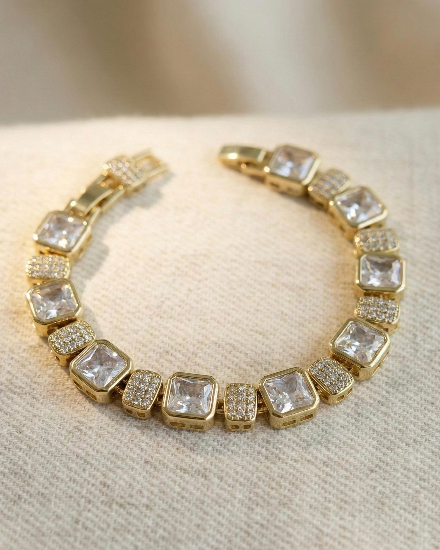 14K Xuping Baget Taşlı Lüks Bileklik