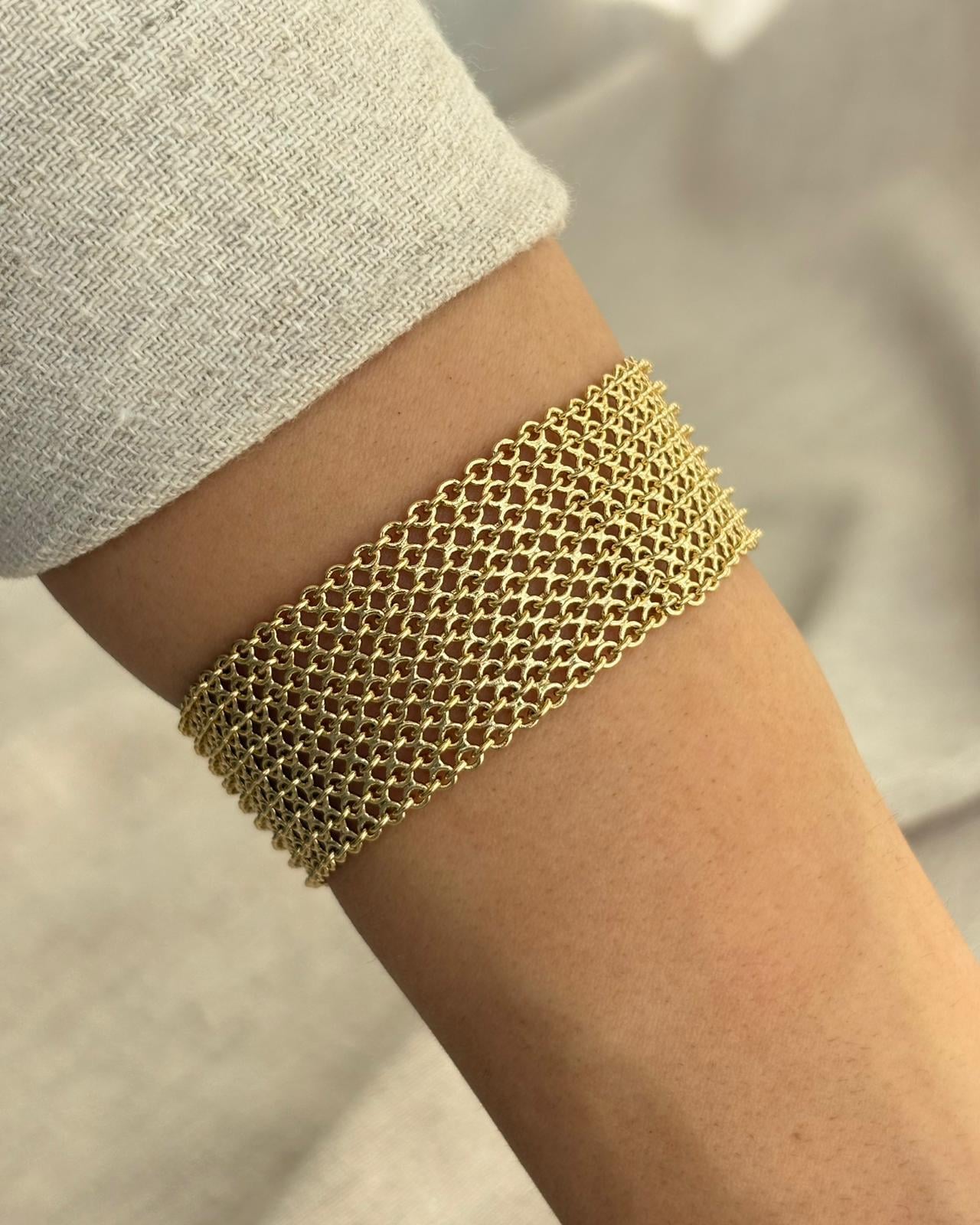 14K Xuping Hasır Örgü Model Bileklik