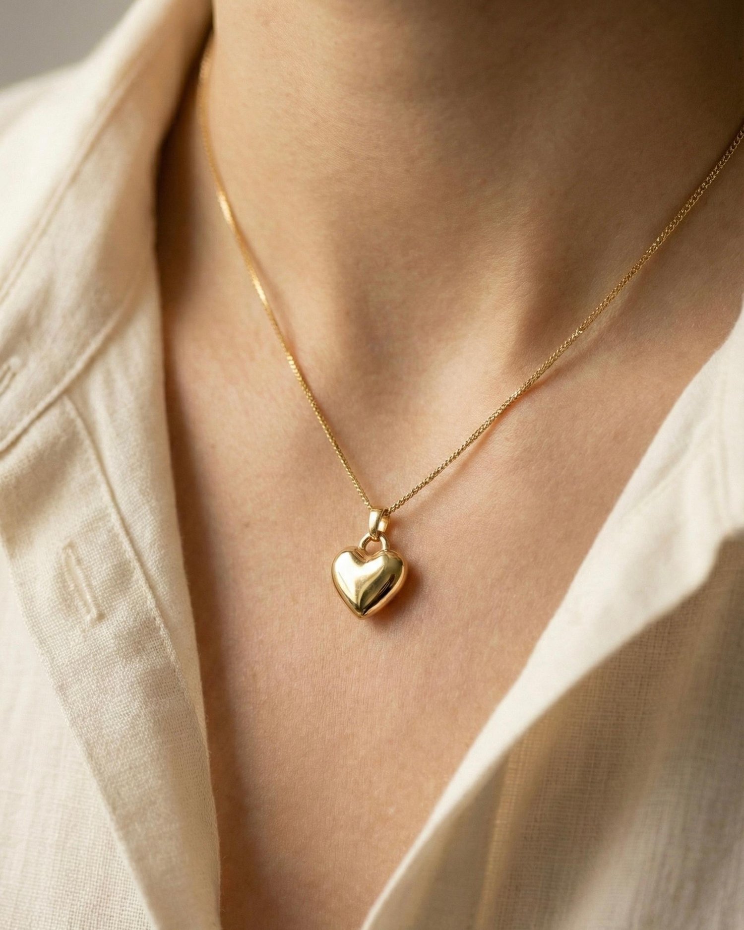14K Xuping Kalp Kolye