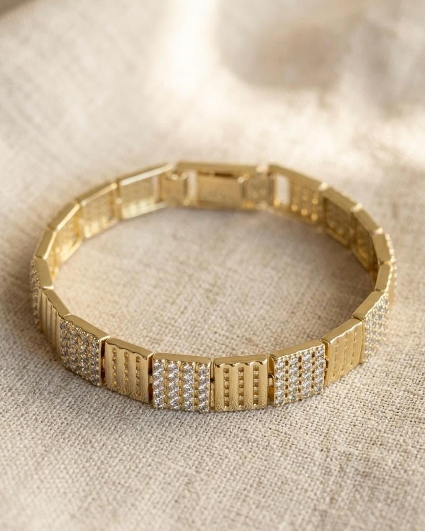 14K Xuping Kemer Model Taşlı Bileklik