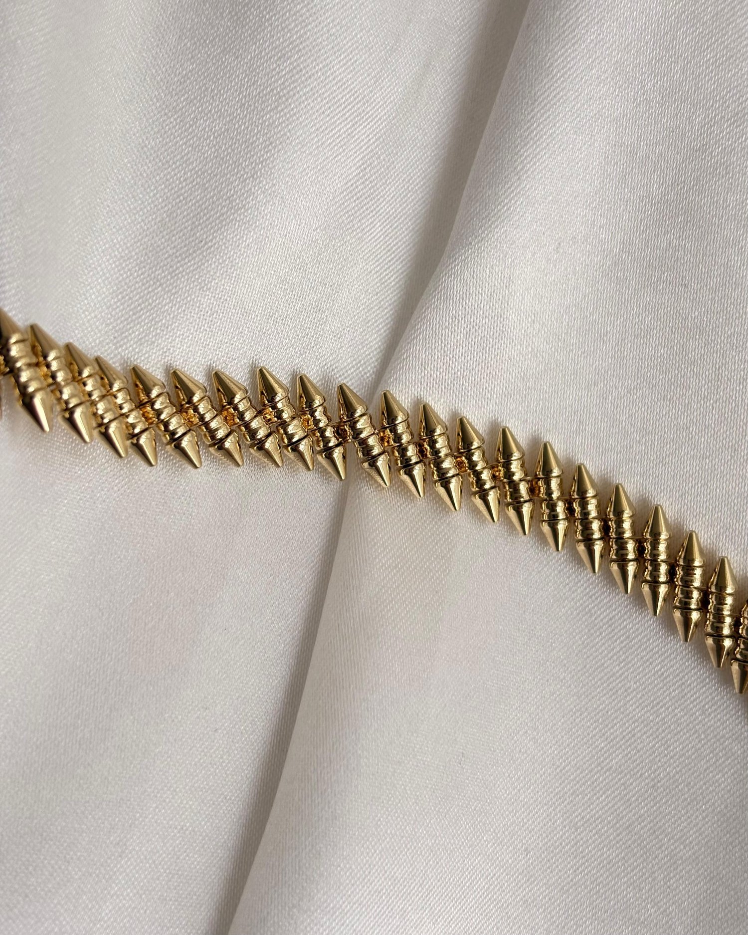 14K Xuping Spike Zincir Model Bileklik
