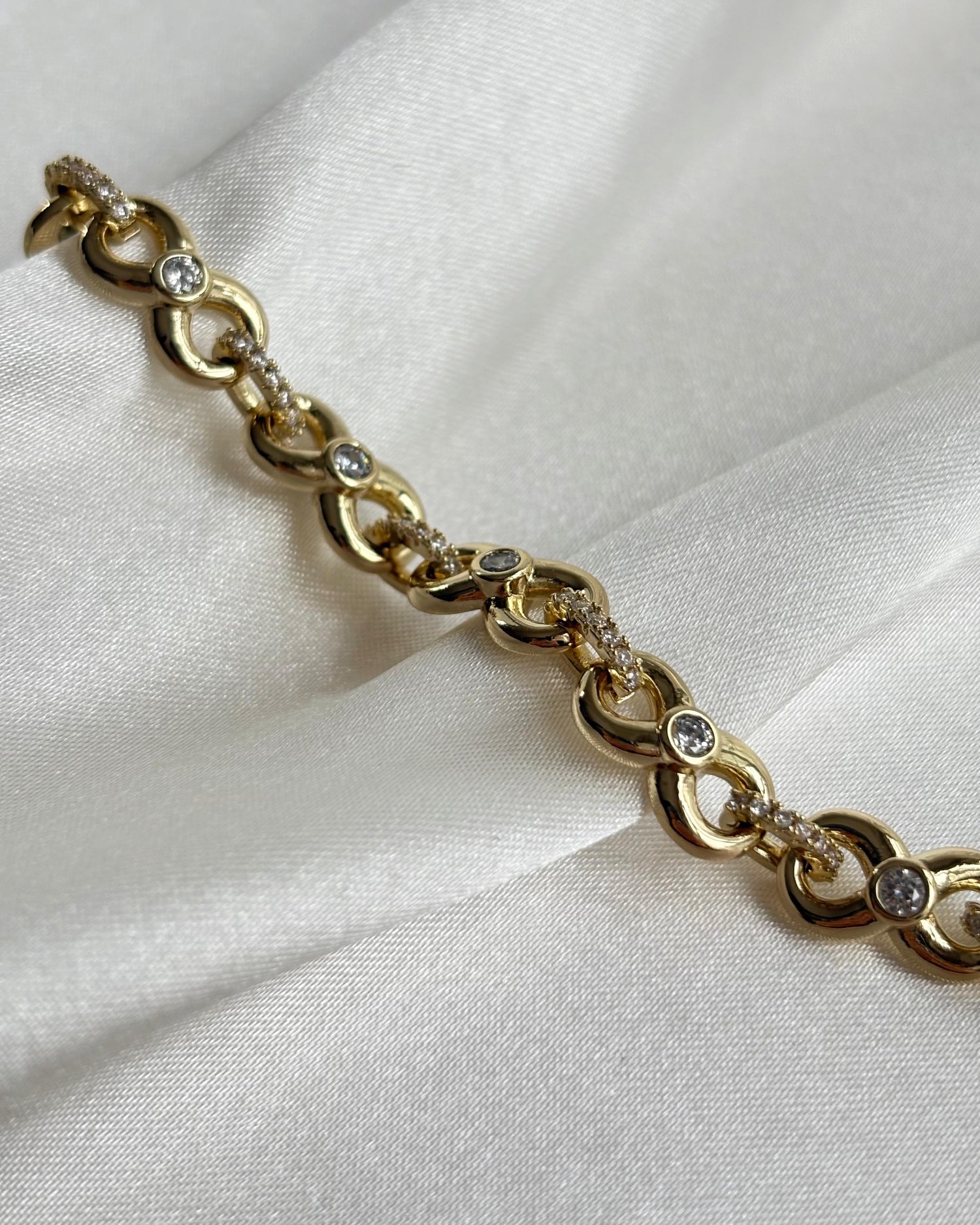 14K Xuping Taşlı Sonsuzluk Model Bileklik